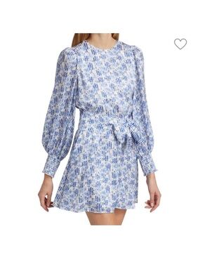 NWT ALICE + OLIVIA Molli Floral Tie Waist Wrap Dress size 10